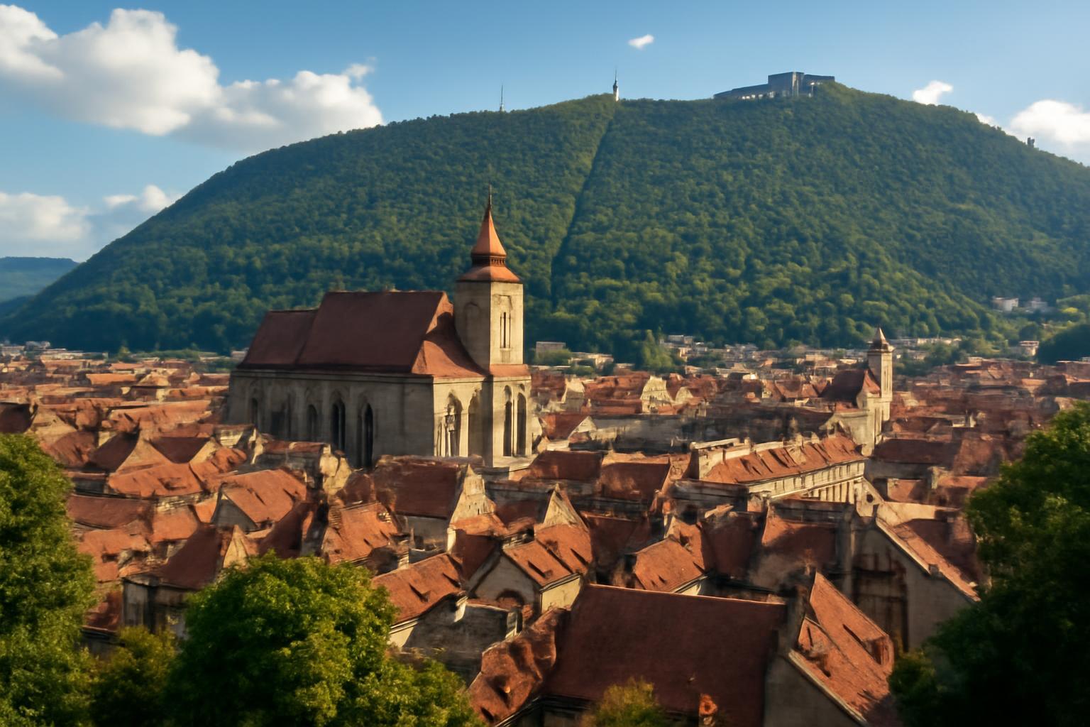 Brassó és a környező hegyek